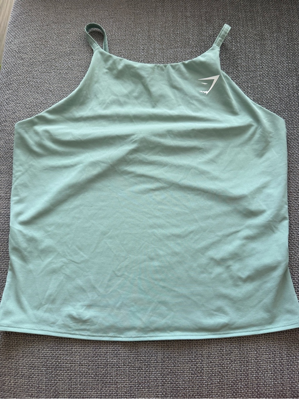Gymshark Mint Green High Neck Fitness Athleisure Yoga Tank Size M